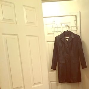 Votre Nom Black 100% Silk Dress Trench